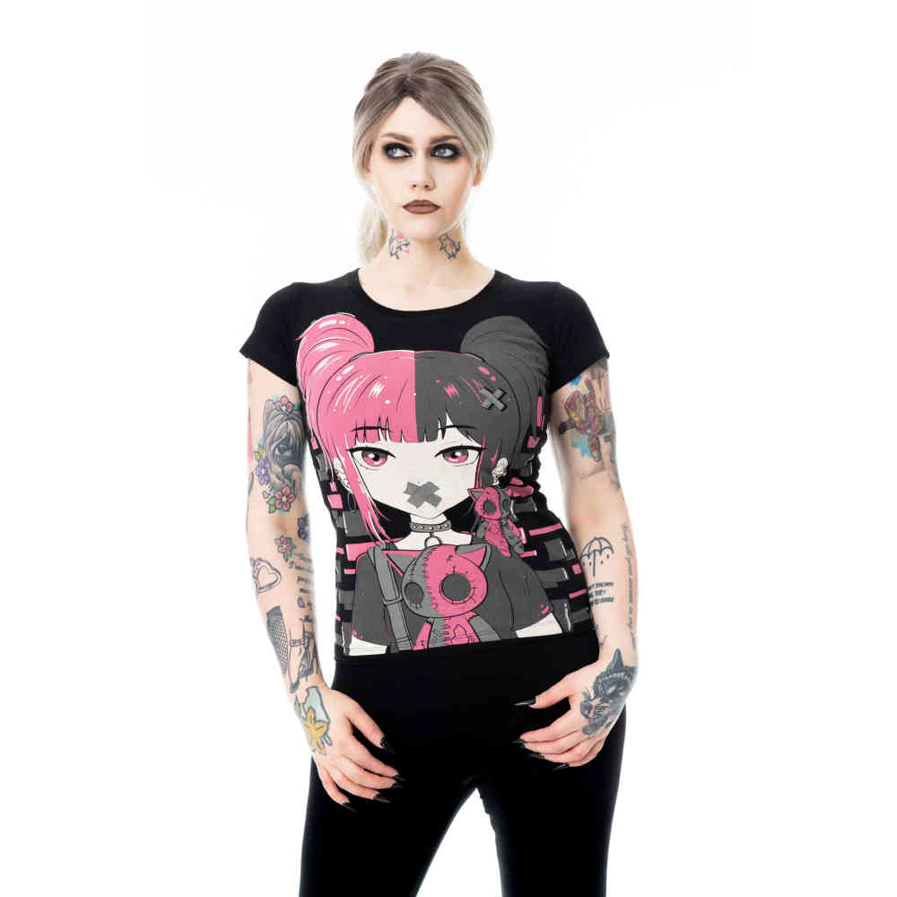 Cupcake Cult - Cute Goth Ladies Tshirt - Black
